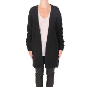 Acne Studios Women’s Raya Mohair Cardigan Sweater Black S